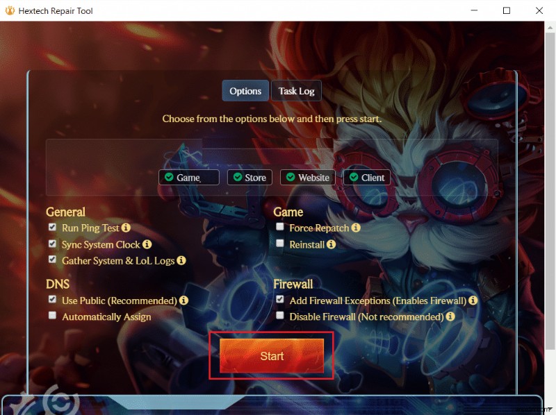 헥스테크 수리 도구(Hextech Repair Tool) 다운로드 및 사용하는 방법