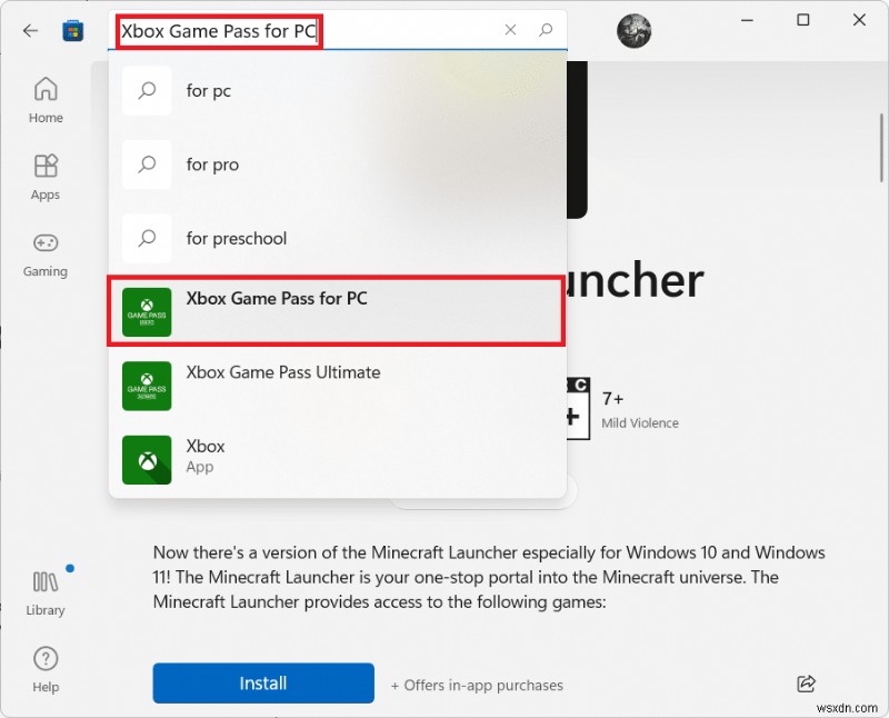 Windows 11에서 Minecraft(마인크래프트) 다운로드 및 설치하는 방법