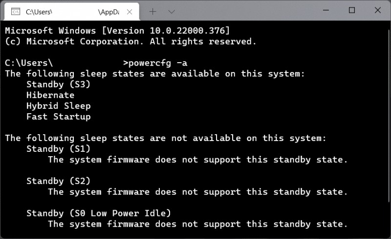 Windows 11에서 최신 대기(Modern Standby) 모드 지원 여부 확인하는 방법