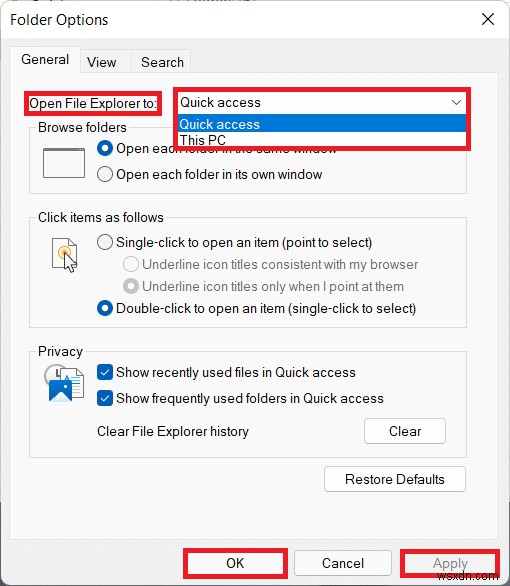 Windows 11 빠른 액세스 활성화·비활성화 및 완전히 제거하는 방법