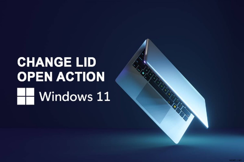 Windows 11에서 노트북 뚜껑 열기 동작 변경하는 방법