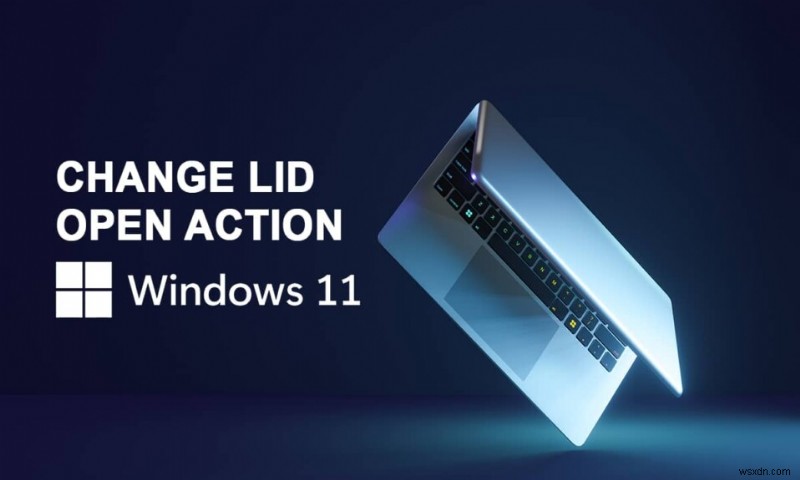 Windows 11에서 노트북 뚜껑 열기 동작 변경하는 방법