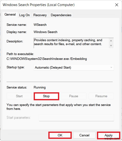 Windows 11에서 검색 인덱싱 비활성화 및 활성화하는 방법