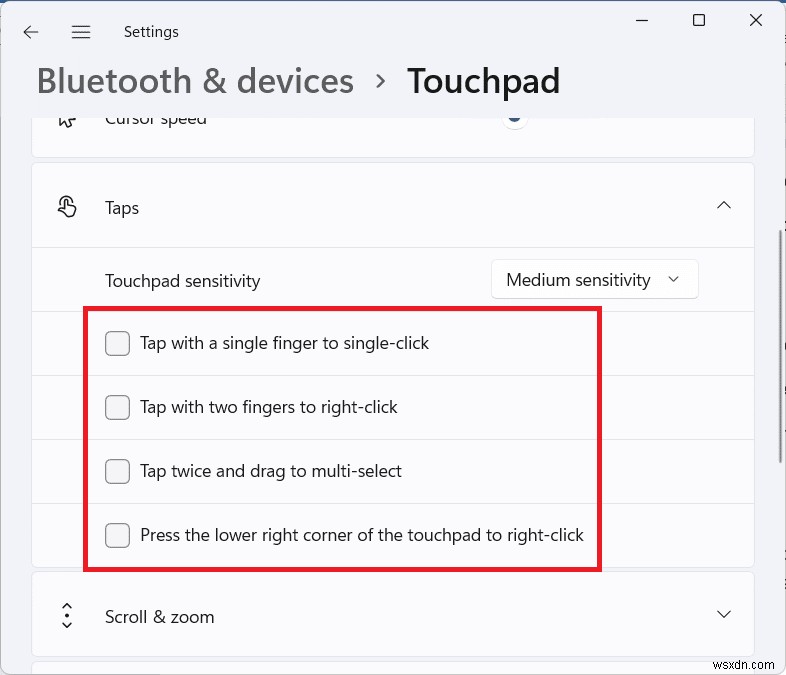 Windows 11에서 터치패드 제스처 켜기·끄기 설정하는 방법