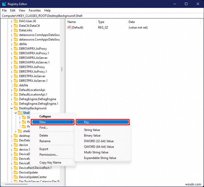 Windows 11 바탕화면 우클릭 메뉴에 복원 지점 만들기 추가하는 방법