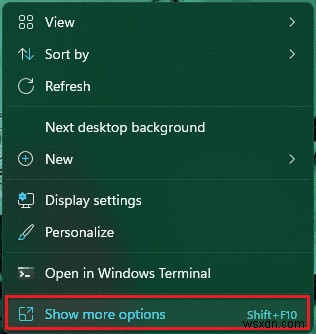 Windows 11 바탕화면 우클릭 메뉴에 복원 지점 만들기 추가하는 방법
