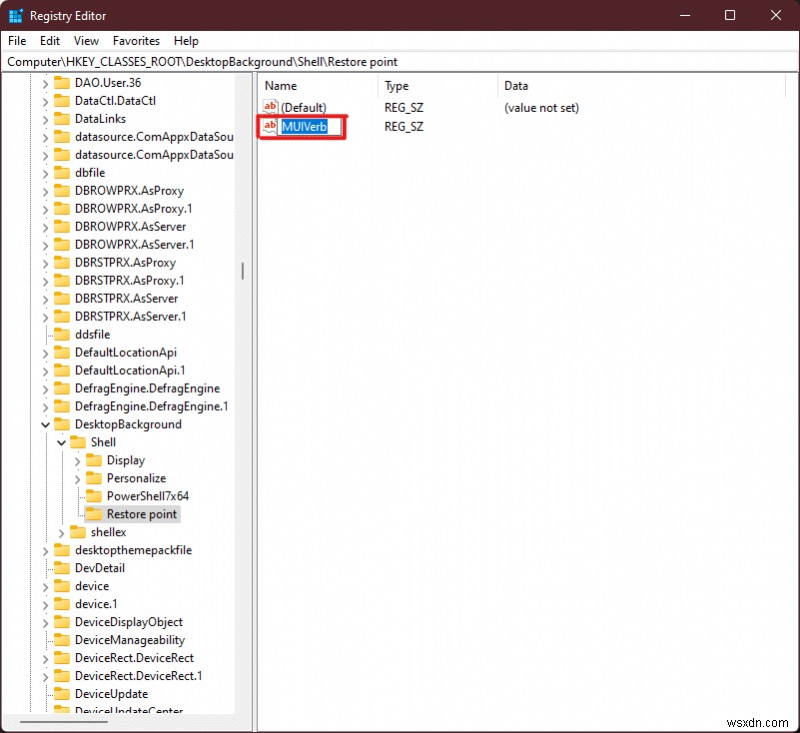 Windows 11 바탕화면 우클릭 메뉴에 복원 지점 만들기 추가하는 방법