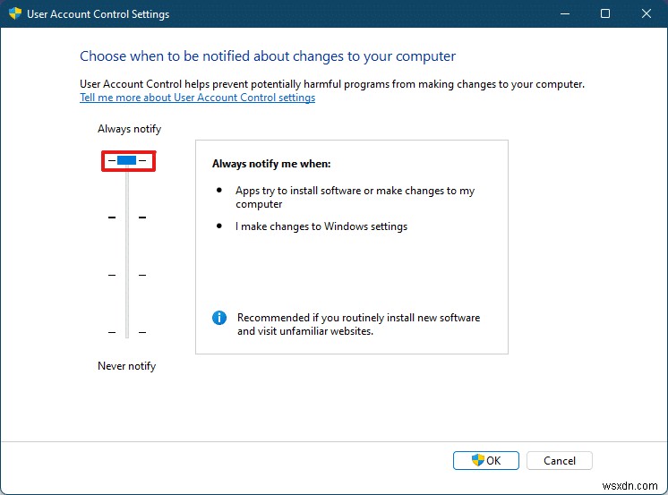 Windows 11에서 사용자 계정 컨트롤(UAC) 활성화 및 비활성화하는 완벽 가이드