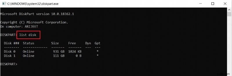 Windows 10에서 할당되지 않은 공간에 새 파티션을 만들 수 없습니다 오류 해결 방법