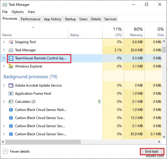 Windows 10에서 TeamViewer 연결 안 됨 문제 해결하는 11가지 방법