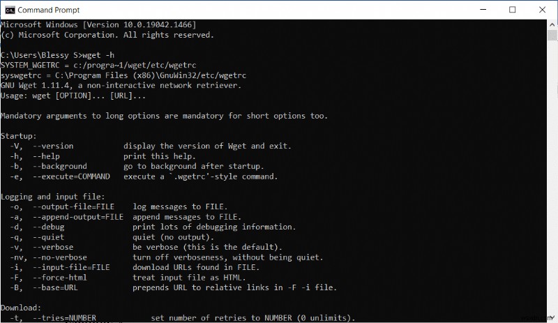 Windows 10에서 WGET 다운로드·설치·사용하는 완벽 가이드
