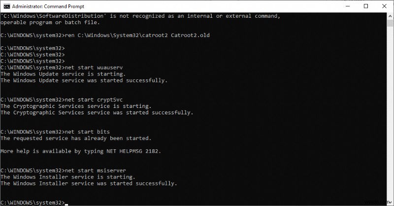 Windows 10에서 Windows 업데이트 구성 요소를 재설정하는 방법 (단계별 완벽 가이드)