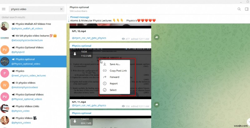 윈도우 10에서 텔레그램(Telegram) 동영상 다운로드하는 5가지 방법