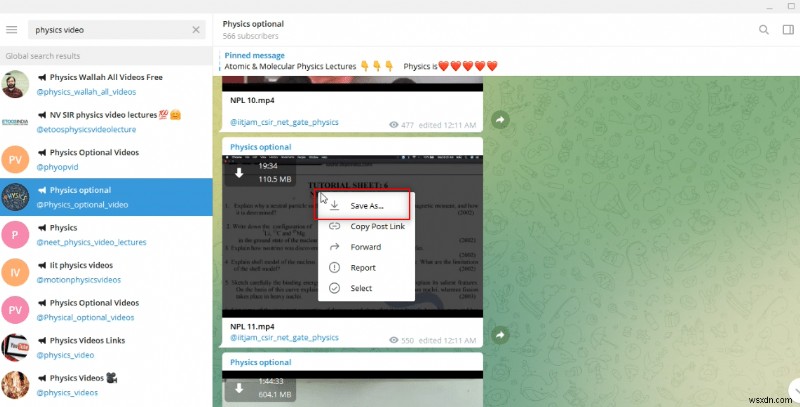 윈도우 10에서 텔레그램(Telegram) 동영상 다운로드하는 5가지 방법