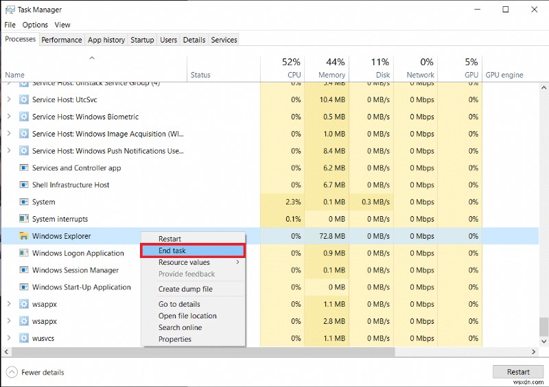 Windows 10 전체 화면에서 작업 표시줄이 사라지지 않는 문제 해결 방법