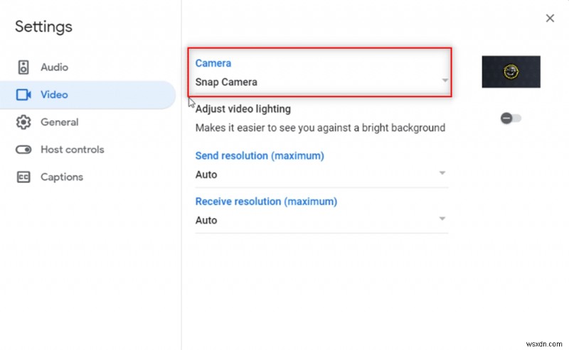 구글 미트(Google Meet)에서 스냅 카메라(Snap Camera) 사용하는 방법