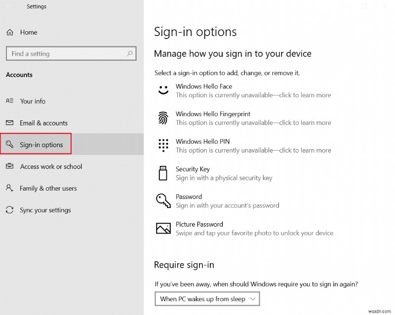 Windows 10에서 PIN 로그인 완전히 제거하는 방법 총정리