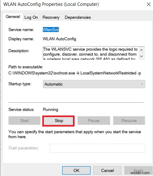 Windows 10에서 무선 자동 구성 서비스(wlansvc)가 실행되지 않는 문제 해결 방법