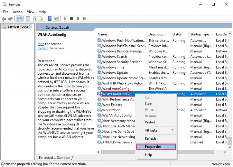 Windows 10에서 무선 자동 구성 서비스(wlansvc)가 실행되지 않는 문제 해결 방법