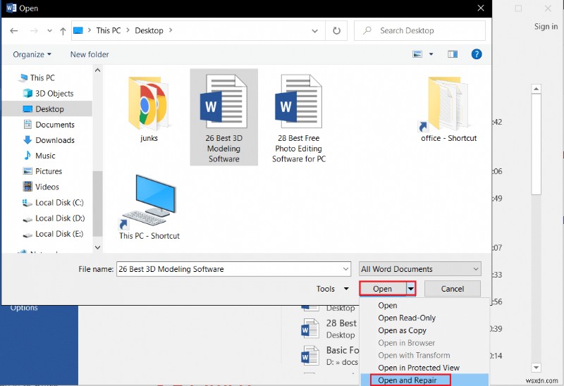 Windows 10에서 Word 파일 권한 오류 해결하는 10가지 방법