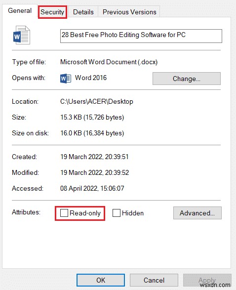 Windows 10에서 Word 파일 권한 오류 해결하는 10가지 방법