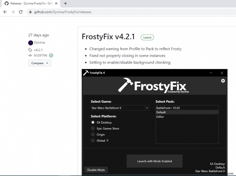 Windows 10에서 Frosty Mod Manager가 게임을 실행하지 않을 때 해결 방법