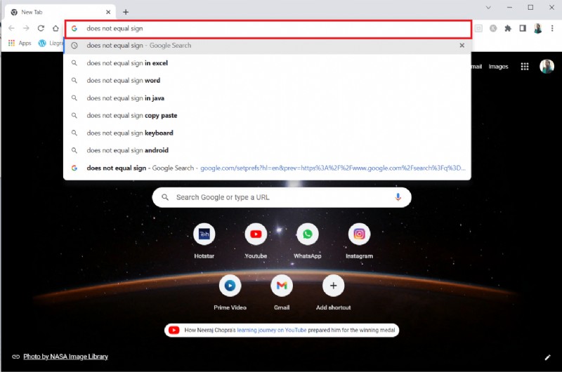Windows 10에서  같지 않음(≠)  기호 입력하는 방법