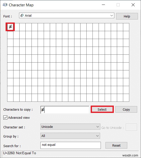 Windows 10에서  같지 않음(≠)  기호 입력하는 방법