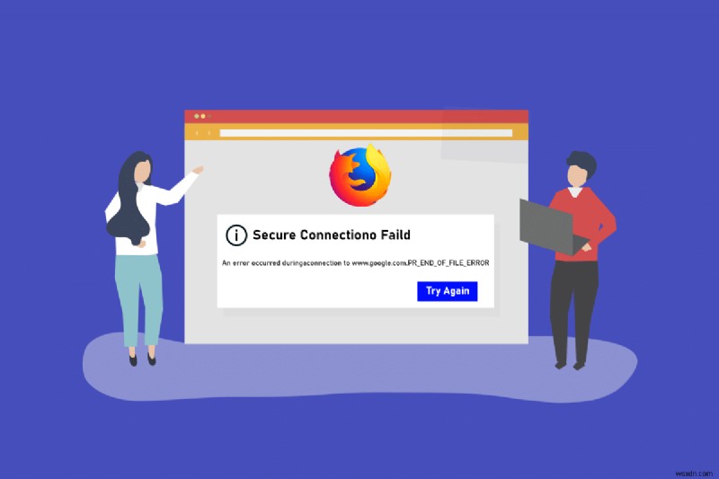 Windows 10에서 파이어폭스(Firefox) PR_END_OF_FILE_ERROR 오류 해결하는 방법