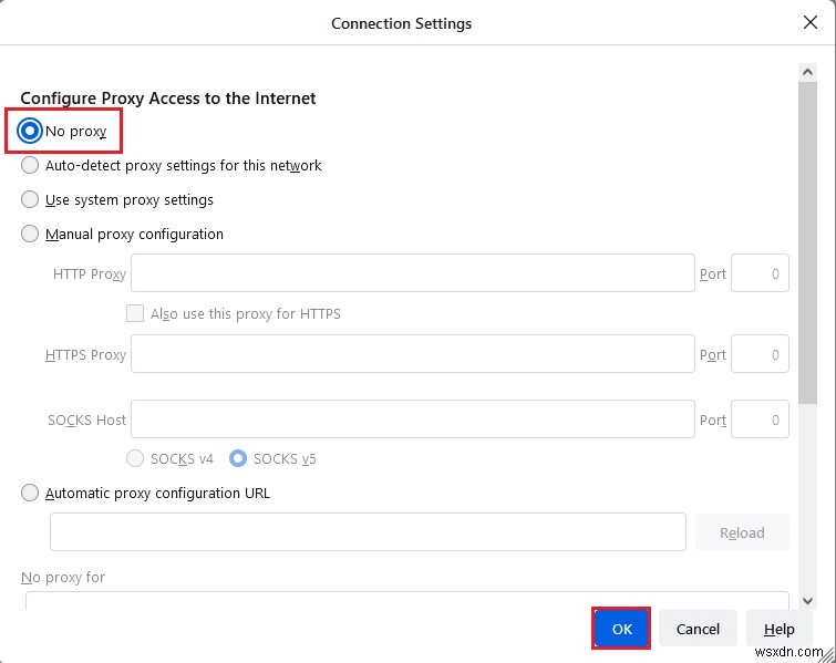 Windows 10에서 파이어폭스(Firefox) PR_END_OF_FILE_ERROR 오류 해결하는 방법