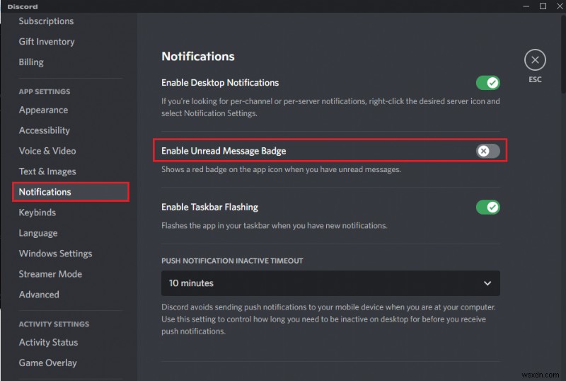 Windows 10에서 Discord 아이콘 빨간 점 제거하는 방법