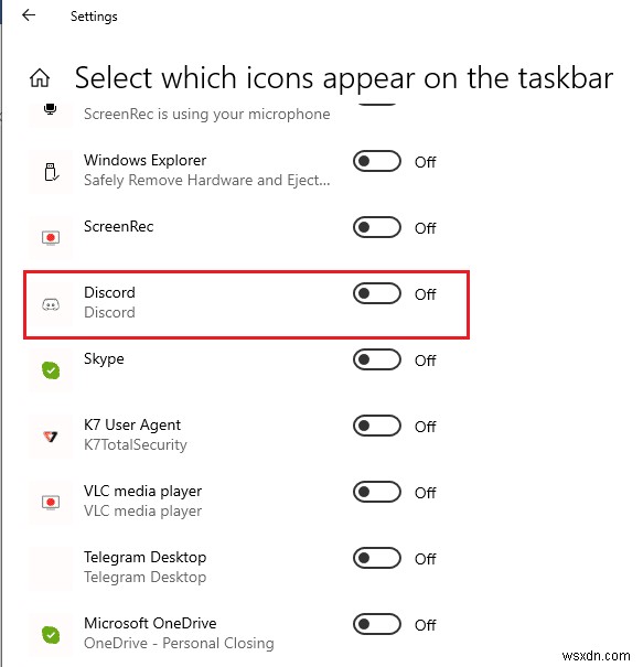 Windows 10에서 Discord 아이콘 빨간 점 제거하는 방법