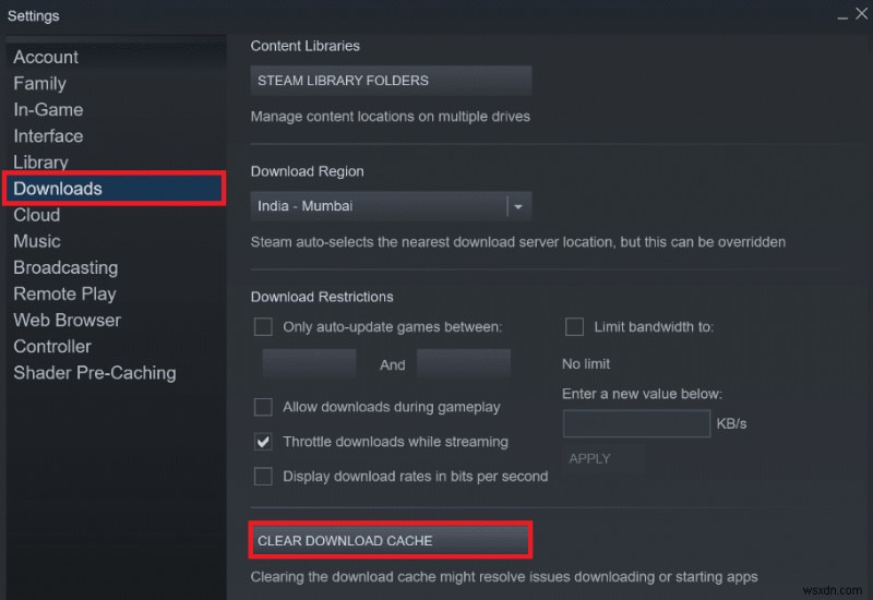 Windows 10에서 스팀(Steam) 다운로드가 멈추는 문제 해결하는 완벽 가이드