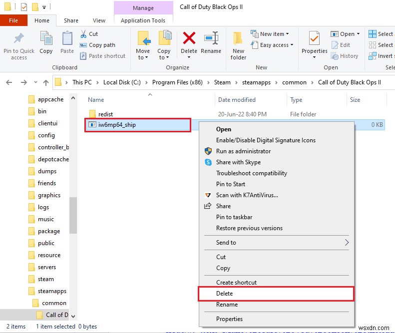 콜 오브 듀티 블랙 옵스 2 처리되지 않은 예외 포착 오류 해결 방법 (Windows 10)