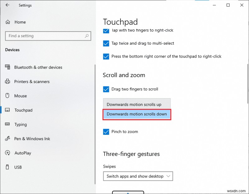 Windows 10에서 역방향(반대) 스크롤 설정하는 방법 총정리