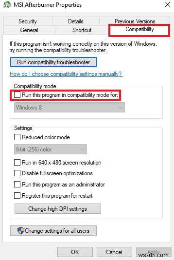 Windows 10에서 MSI Afterburner가 작동하지 않을 때 해결하는 13가지 방법