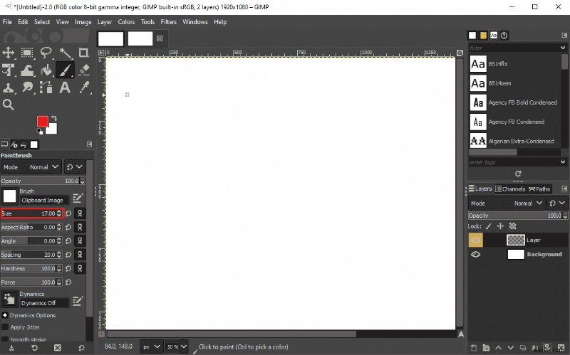 GIMP(김프) 브러시 도구가 작동하지 않을 때 해결하는 6가지 방법