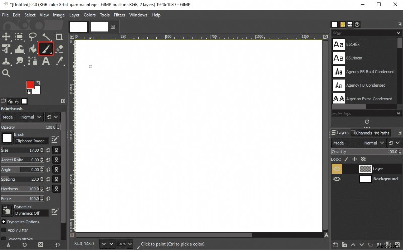 GIMP(김프) 브러시 도구가 작동하지 않을 때 해결하는 6가지 방법