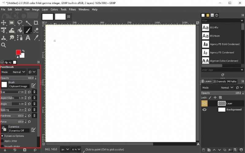 GIMP(김프) 브러시 도구가 작동하지 않을 때 해결하는 6가지 방법