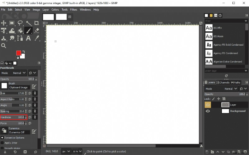 GIMP(김프) 브러시 도구가 작동하지 않을 때 해결하는 6가지 방법