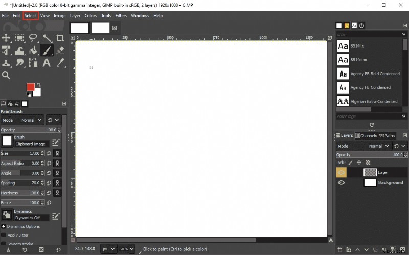 GIMP(김프) 브러시 도구가 작동하지 않을 때 해결하는 6가지 방법