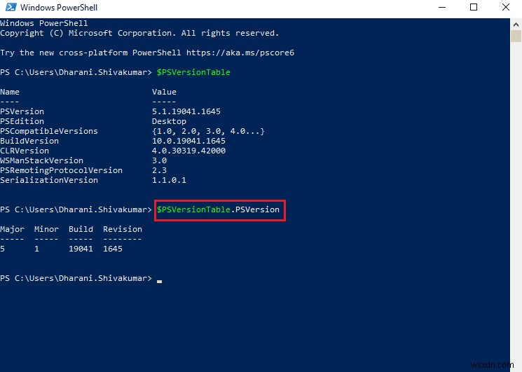 Windows 10에서 PowerShell 버전 확인하는 방법 총정리