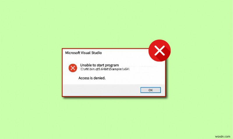 Visual Studio  프로그램을 시작할 수 없습니다 – 액세스가 거부되었습니다  오류 해결 방법 총정리