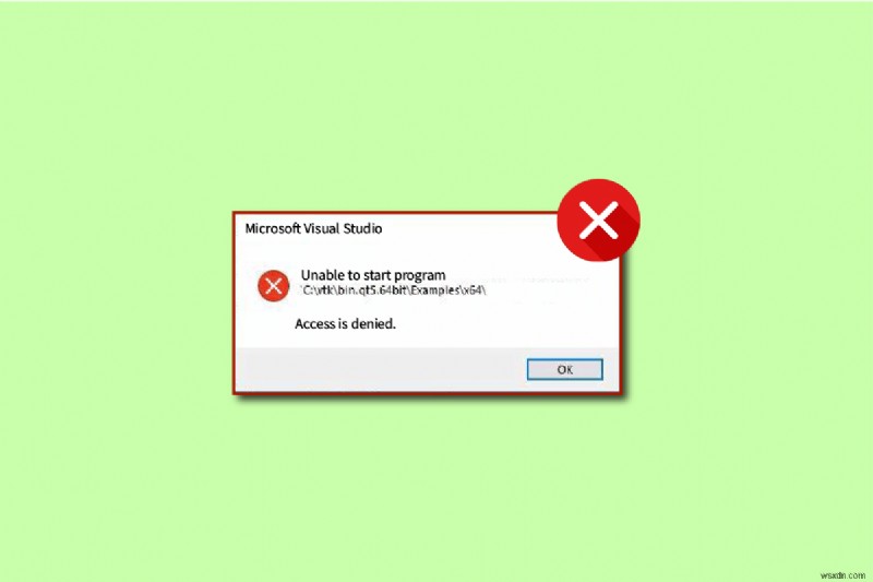 Visual Studio  프로그램을 시작할 수 없습니다 – 액세스가 거부되었습니다  오류 해결 방법 총정리