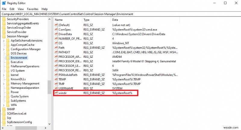 Windows 10 입력한 환경 옵션을 찾을 수 없습니다 오류 완벽 해결 가이드