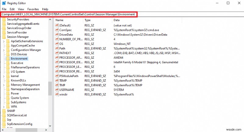 Windows 10 입력한 환경 옵션을 찾을 수 없습니다 오류 완벽 해결 가이드