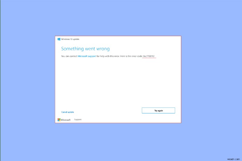 Windows 10 오류 코드 0xc7700112 해결 방법 총정리