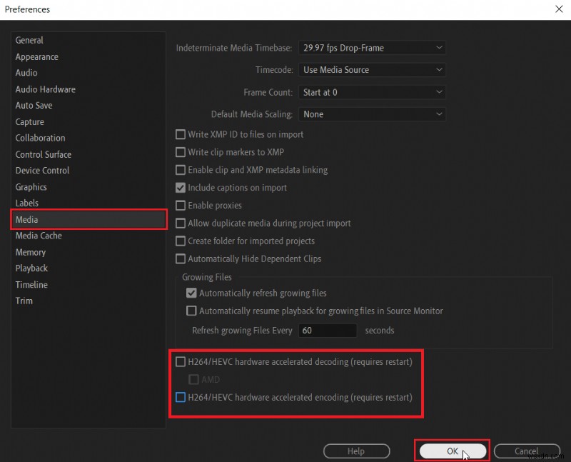 Adobe Premiere Pro 가속 렌더러 오류(Error 1609629690) 해결 방법 총정리
