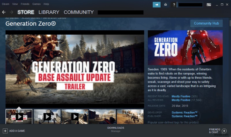 Windows 10에서 Generation Zero(제너레이션 제로)가 로드되지 않는 문제 해결 방법