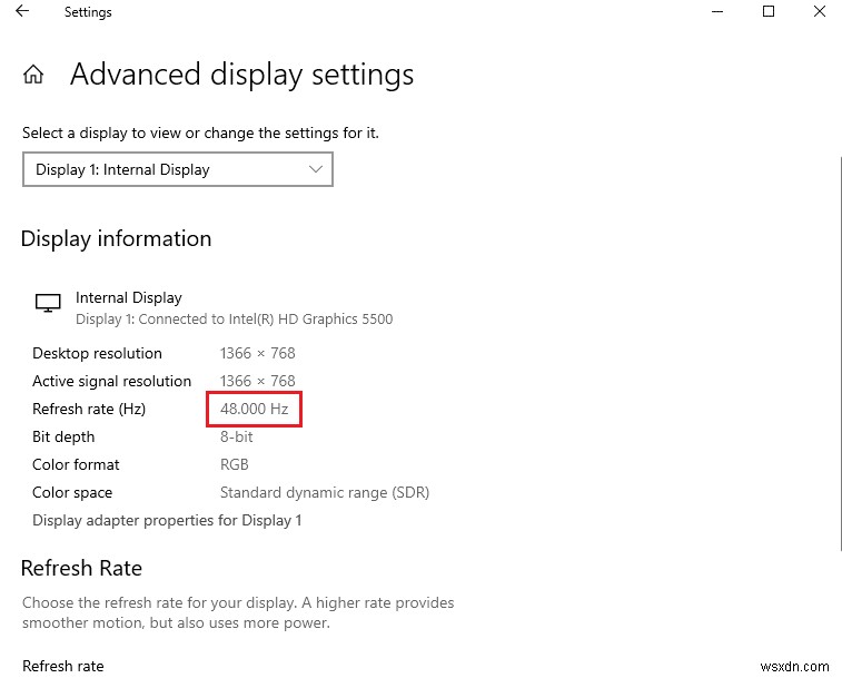 Windows 10에서 모니터 144Hz가 표시되지 않는 문제 해결 방법